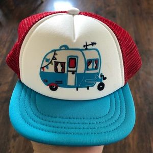 The North Face little trucker hat 0-6 months